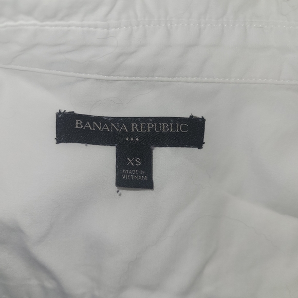 Banana Republic White Sleeveless Button-Up Shirt XS - Picture 6 of 6